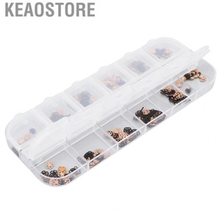 Keaostore 12 Grids Nail Art  Hollow Manicure Metallic S For AOB