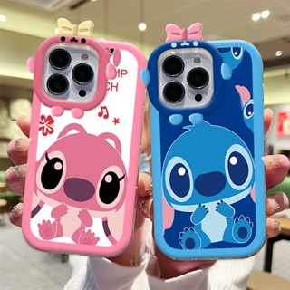 Hostr เคสโทรศัพท์มือถือซิลิโคน แบบนิ่ม ลายการ์ตูน Stitch น่ารัก สําหรับ Realme C55 10 C30 C31 C33 C35 C21Y C25Y RealmeC11 C25 C17 C15 C12 C3 C2 7i 5 5i 6i 9i Narzo 30A 50A Prime