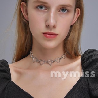 Mymiss1- สร้อยคอ จี้รูปหัวใจ สไตล์หวาน สร้างสรรค์ เครื่องประดับ สําหรับผู้หญิง