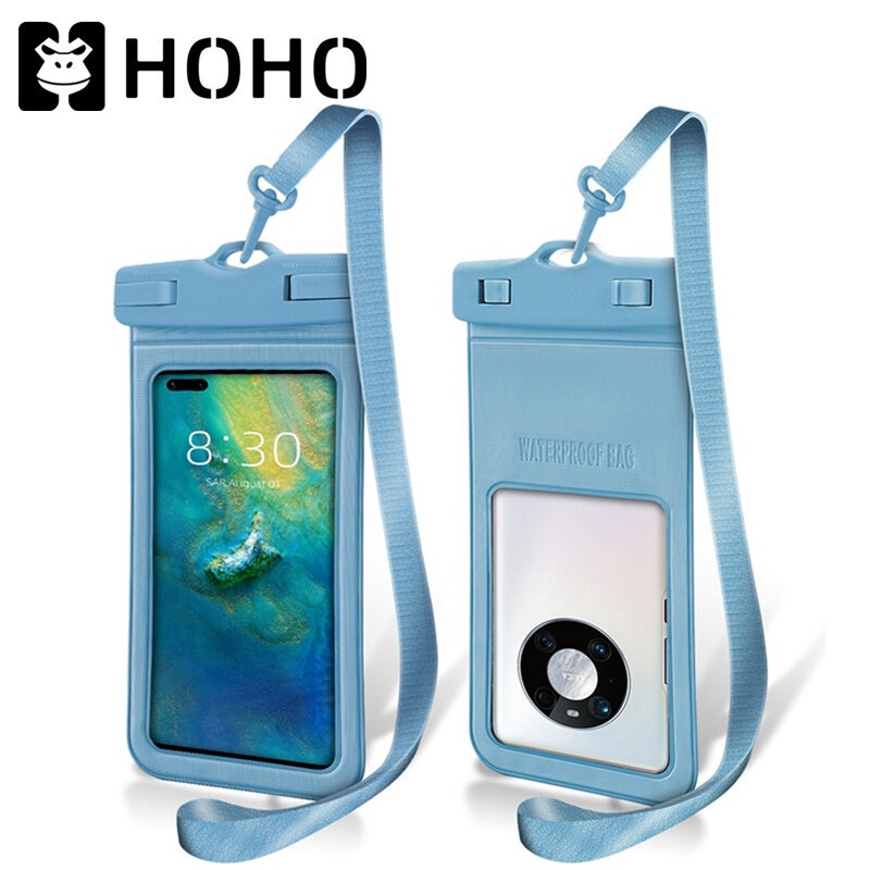 Sซองกันน้ำซองใส่โทรศัพท์กันน้ำ Waterproof Phone Case ซองกันน้ำโทรศัพท์มือถือ ขนาด 7.2 นิ้ว สําหรับว่ายน้ํา