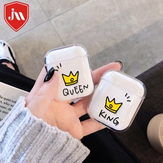 พร้อมส่ง เคสหูฟัง PC แข็ง แบบใส กันกระแทก ลายการ์ตูน สําหรับ Airpods 1 2 Generation