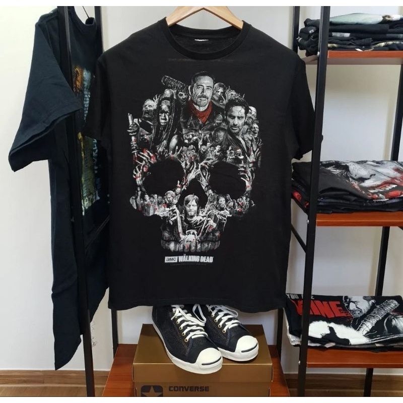 เสื้อยืดพิมพ์ลายแฟชั่นเสื้อยืดมือสอง The Walking Dead