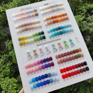 Zhimo Xixia กาวติดเล็บ 98 สี ชุดกาวติดเล็บ สไตล์ใหม่ ร้านขายเล็บ กาวติดเล็บ