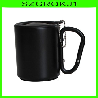 [szgrqkj1] แก้วกาแฟ พร้อมฝาปิด และที่จับ สําหรับชายหาด ในร่ม และกลางแจ้ง