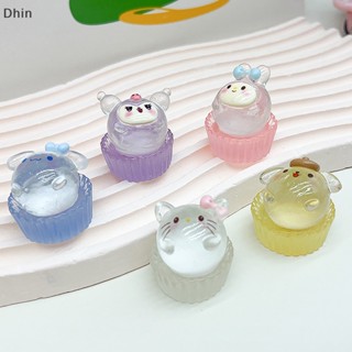 [Dhin] จี้พวงกุญแจเรซิ่น รูปเค้กพัฟ 3D สุ่มสี สําหรับทําต่างหู 2 ชิ้น COD