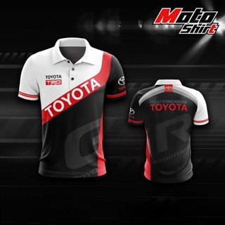 🏍️MOTOSHIRT🏍️ เสื้อโปโลพิมพ์ลาย TOYOTA TO-A03-22