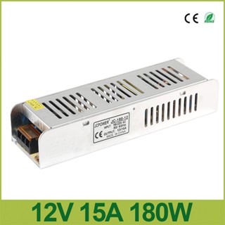 อะแดปเตอร์พาวเวอร์ซัพพลาย DC12V 15A 180W AC เป็น DC 5050 3528 LED AC110V AC220V เป็น DC12V