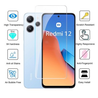 ฟิล์มกระจกนิรภัยกันรอยหน้าจอ แบบใส HD กันรอยขีดข่วน สําหรับ Xiaomi Redmi 12 4G Xiomi Redmi12 5G Redmy 12C 2023 3-1 ชิ้น