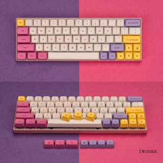 Iwo XDA Profile PBT ปุ่มกดไอศกรีม 135 สําหรับคีย์บอร์ด Mechanical