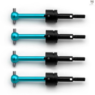 Ctoy ข้อต่อเพลาขับ CVD โลหะ 4 แพ็ค สําหรับรถบังคับ Tamiya TT01 TT02 1/10 (สีฟ้า)
