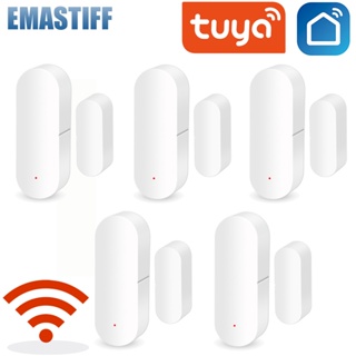 Tuya ระบบเตือนภัยอัจฉริยะ เซนเซอร์เปิดประตู รักษาความปลอดภัย เสียงดัง WiFi