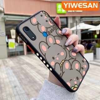 สําหรับ Huawei Y6s Y6 2019 เคสการ์ตูนกระต่ายน่ารัก แฟชั่น ฝ้า เคสโทรศัพท์แข็ง ขอบซิลิโคนนิ่ม เคสกันกระแทก