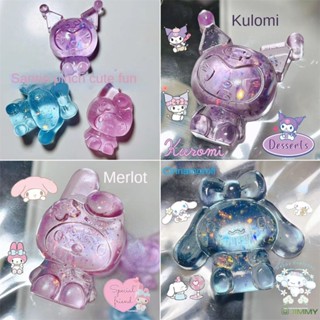 ของเล่นตุ๊กตาขี้ผึ้งเจลลี่บีบได้ รูปการ์ตูน Sanrio My Melody Cinnamoroll แฮนด์เมด เหมาะกับของขวัญ สําหรับเด็ก