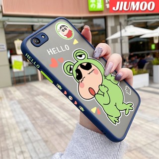 เคสโทรศัพท์มือถือ แบบใส ขอบสี่เหลี่ยม กันกระแทก ลายการ์ตูนชินจังซน สําหรับ OPPO F1S