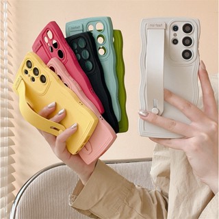 =สําหรับ Samsung Galaxy J4+ J6+ 2018 J4 J6 plus J2prime J7prime J3Pro J2Pro J7Pro เคสโทรศัพท์มือถือ Soft TPU Case เคสมือถือ กันกระแทก ลายคลื่น หลากสี พร้อมสายคล้องข้อมือ