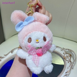 [InterfunT] พวงกุญแจ จี้ตุ๊กตาการ์ตูนอนิเมะ Kuromi Melody Cinnamoroll น่ารัก สําหรับห้อยกระเป๋านักเรียน รถยนต์ [ใหม่]