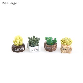 [RiseLarge] ใหม่ โนมเรซิ่น ขนาดเล็ก สําหรับตกแต่งสวนขวด 4 ชิ้น