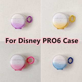 【Case Home】เคสหูฟัง แบบนิ่ม ไล่โทนสีชมพู สําหรับ Disney PRO6 PRO 6