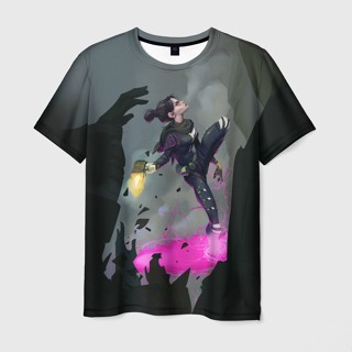 เสื้อยืด พิมพ์ลาย "APEX LEGENDS - Wraith" 3 มิติ สําหรับผู้ชาย