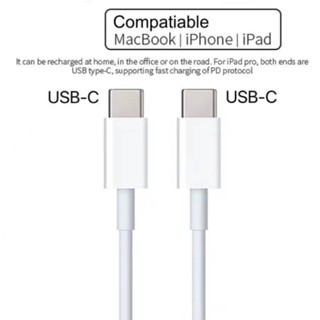 สายเคเบิลชาร์จ Type C เป็น USB ขนาด 1 เมตร 2 เมตร สําหรับ IPad Pro 11 Mac Book Air 4 IPadPro 12.9