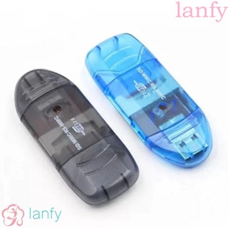 LANFY เครื่องอ่านการ์ด SD USB 2.0 ความเร็วสูง ทนทาน อุปกรณ์เสริม สําหรับแล็ปท็อป