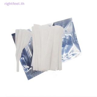 Rightfeel.th ใหม่ ชุดผ้าฝ้าย 60*8 มม. สีเงิน DIY 100 ชิ้น ต่อถุง