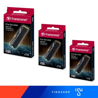 Transcend 4TB / 2TB / 1TB PCIe 250H Gen 4 X4 NVMe Rev 1.4 SSD for PS5/PC / อุปกรณ์เสริมสำหรับเครื่อง PS5 และ คอมพิวเตอร์