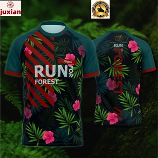 (juxian)เสื้อกีฬารุ่น RUN FOR FOREST(สินค้าลดราคาพิเศษ)