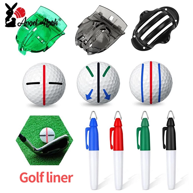 Golf Ball Line Marker Easter Egg Drawing Tool ปากกาแห้งเร็วกันน้ํา