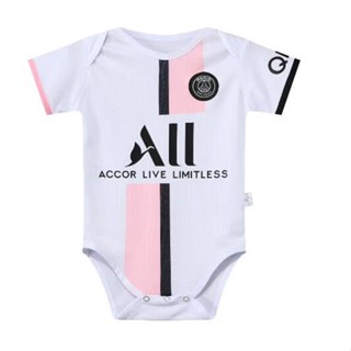 【พร้อมส่ง】ชุดรอมเปอร์ ผ้าฝ้าย คุณภาพดี ลายทีมชาติฟุตบอล 21/22 baju bayi 2021 psg V4G5