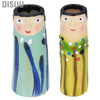 Disuu Vase Desktop Ornament  Ideal Gift Novel Exquisite Resin for Home