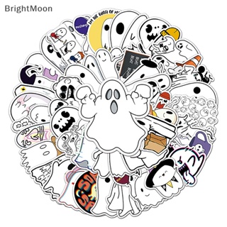 Brightmoon สติกเกอร์ ลายฮาโลวีน ผี กันน้ํา สําหรับตกแต่งสมุดโน้ต DIY 50 ชิ้น