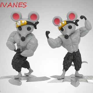 IVANES โมเดลฟิกเกอร์ PVC รูปการ์ตูนอนิเมะหนู สําหรับตกแต่งบ้าน