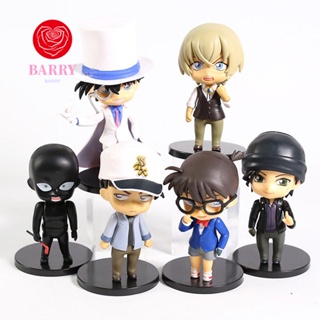 BARRY ตุ๊กตาฟิกเกอร์ PVC รูปนักสืบโคนัน Heiji Furuya Edogawa Konan 6 ชิ้น ต่อชุด