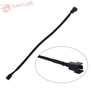 HARRIETT Professional 4 PIN Power Cables Mainboard Adapter PWM Extension Cable Fan Extension Cable Sleeved Fan 4P Adapter Cable Male To Female CPU Fan Connector 4P 3P 3 Pin Cable for Computer Fan