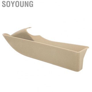 Soyoung Gear Shift Side Storage Box Console Armrest Organizer Suede Beige Fit for Porsche Cayenne 2018‑2020