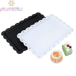 【COLORFUL】Cake Pan High Quality Kitchen Rectangular Table Decoration Vegetable Foodm