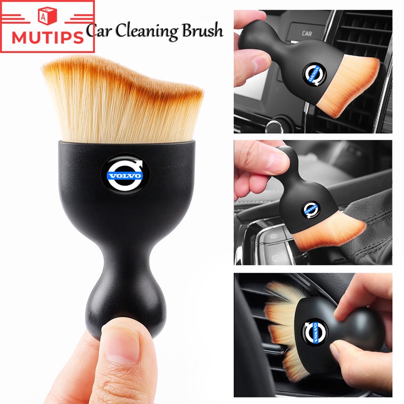Volvo แปรงทําความสะอาดภายในรถยนต์ แดชบอร์ด ช่องแอร์ ช่องว่าง เครื่องมือกําจัดฝุ่น S60 S80 XC90 V60 XC40 XC60 C40