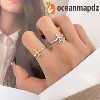 OCEANMAPDZ แหวนทองแดง รูปดาว สไตล์พังก์ วินเทจ เรโทร ของขวัญแฟชั่น