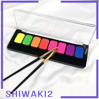 [Shiwaki2] พาเลทสีทาตัว 8 สี สําหรับฮาโลวีน บ้าน ผู้ใหญ่