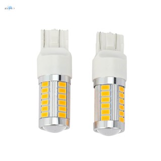 7443, หลอดไฟเลี้ยว Led T20 สีเหลืองอําพัน 900 ลูเมน สว่างมาก สําหรับจอดรถยนต์ (แพ็คละ 2 ชิ้น)
