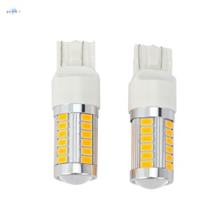 7443, หลอดไฟเลี้ยว Led T20 สีเหลืองอําพัน 900 ลูเมน สว่างมาก สําหรับจอดรถยนต์ (แพ็คละ 2 ชิ้น)