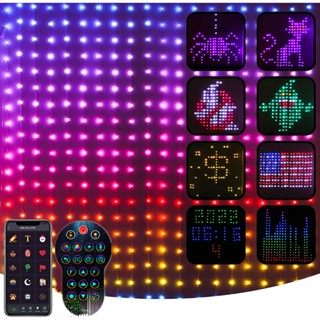 สายไฟหิ่งห้อย LED RGB ควบคุมผ่านแอพ สําหรับตกแต่งห้องนอน งานแต่งงาน กลางแจ้ง