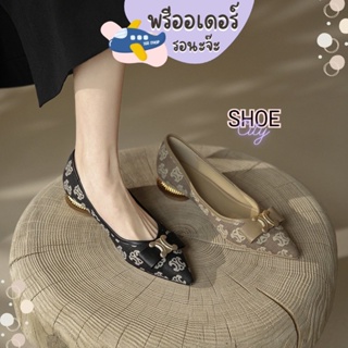 TM36 ส้นสูง 1 นิ้ว size 35-40 รองเท้างสไตล์แบรนด์ดัง สวย หรู รองเท้าผู้หญิง พรีออเดอร์