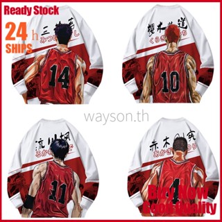 {พร้อมส่ง} เสื้อกันหนาว แขนยาว พิมพ์ลายดิจิทัล Slam Dunk 3D แบบสวมหัว 2023