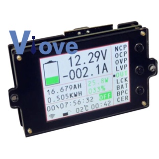 เครื่องวัดแบตเตอรี่ไร้สาย DC 120V 300A VOLT AMP AH SOC