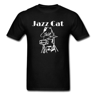 เสื้อยืด ผ้าฝ้าย ทรงหลวม พิมพ์ลาย Jazz Cat Rock Heavy Metal ขนาดใหญ่ 3XL แฟชั่นฤดูร้อน สําหรับผู้ชาย นักเรียน XS-4XL-5XL-6XL