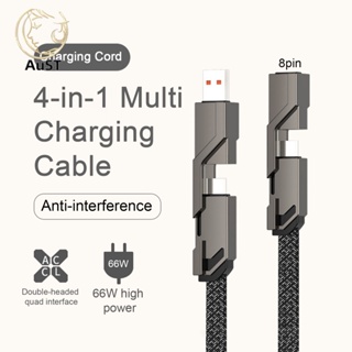 Yuanzhen 4-in-1 PD 66W สายชาร์จ USB C ความเร็วสูง อุปกรณ์เสริม สําหรับโทรศัพท์มือถือ