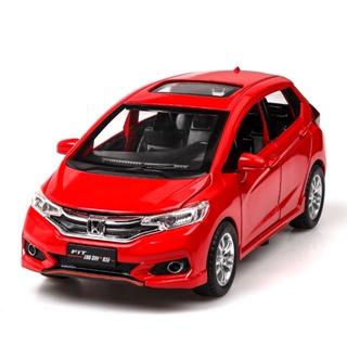 1:32 HONDA FIT GK5 โมเดลรถยนต์ อัลลอย น้ําหนักเบา และเอฟเฟกต์เสียง ของเล่นสําหรับเด็กผู้ชาย ของขวัญวันเกิด ของเล่นเด็ก รถสะสม