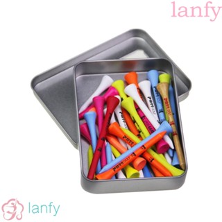 LANFY ที่ตั้งลูกกอล์ฟ แบบไม้เมเปิ้ล ลดแรงเสียดทาน สุ่มสี ใช้ซ้ําได้